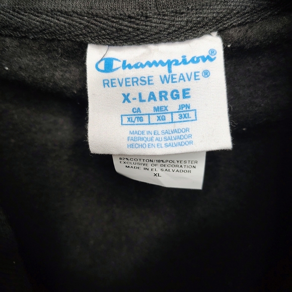 Champion Men's Carolina Chaos Black Hoodie Scorpion Logo Sz XL NWOT - Picture 8 of 13